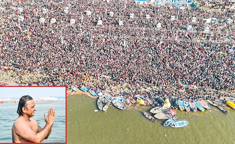 Over 1. 25 crore take holy dip at Triveni Sangam on 14th day of Prayagraj