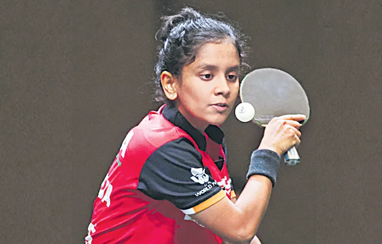 Akula Sreeja runner up in National Senior Table Tennis Championship