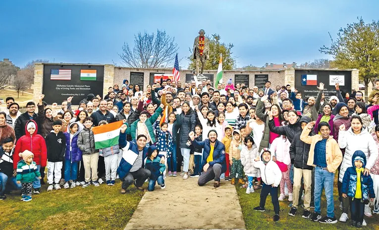 76Th Republic Day Celebrations at Gandhi Memorial in Dallas