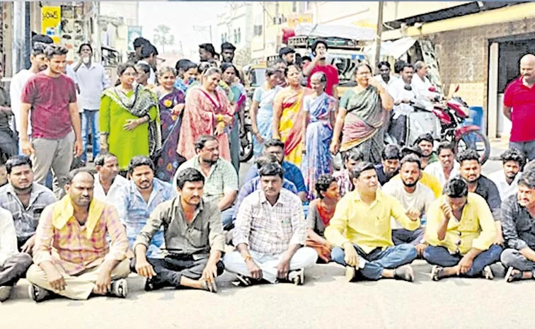 Unknown persons destroyed Grand Family Restaurant in Kollur