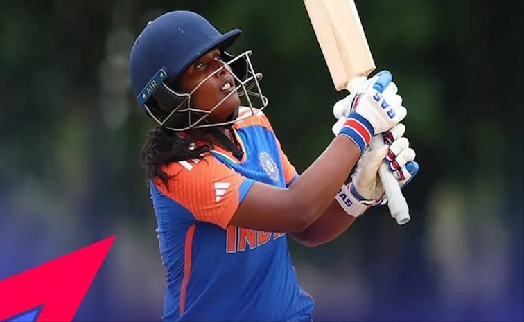 ICC Under 19 Women's T20 World Cup 2025: Indian Opener Gongadi Trisha Slams 53-Ball Ton Against Scotland