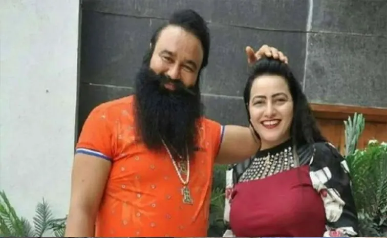 Ram Rahim got Parole Again Honeypreet Herself Drove the Car to Pick him up from Jail