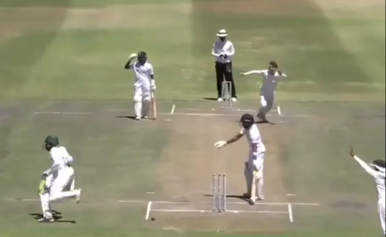 England U19 Player Falls To An Unusual Runout Vs SA In U19 Test Match