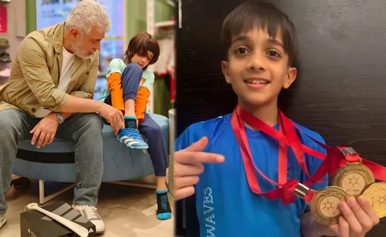 Ajith Kumar Son Aadvik Wins School Sports Competitions