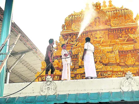 శాస్త్రోక్తంగా కోయిల్‌ ఆళ్వార్‌ తిరుమంజనం