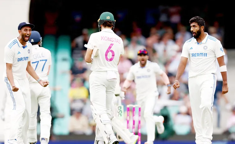 Bumrah Stares Down Konstas Sydney Day 1 Ends Dramatically Video Viral