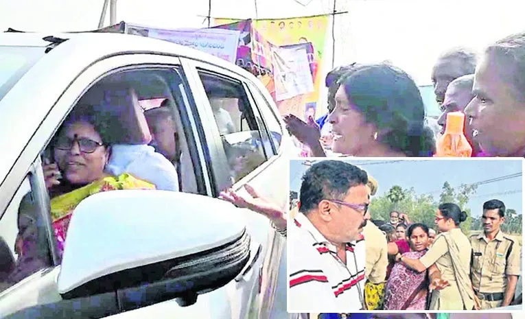 Villagers Blocked MLA Lalitha Kumari Car