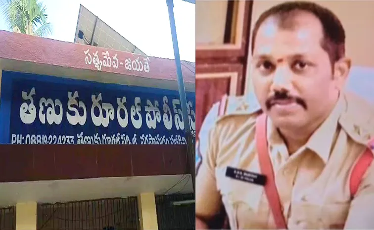 Suspended SI AGS Murthi Dies At West Godavari Tanuku