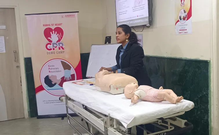 CPR training programme At Olive Hospital conducts Hyderabad