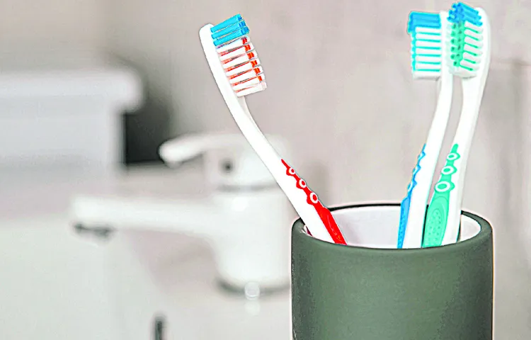 Bacteria in washrooms are getting onto toothbrushes