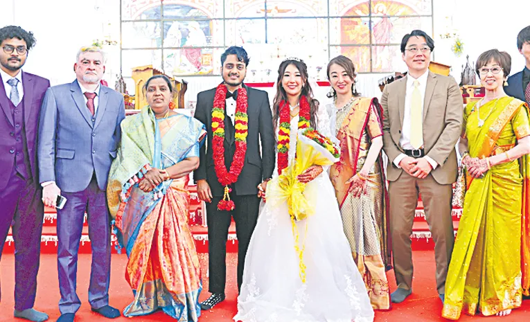 Kurnool Boy Marriage With Japanese Girl in Indian Style