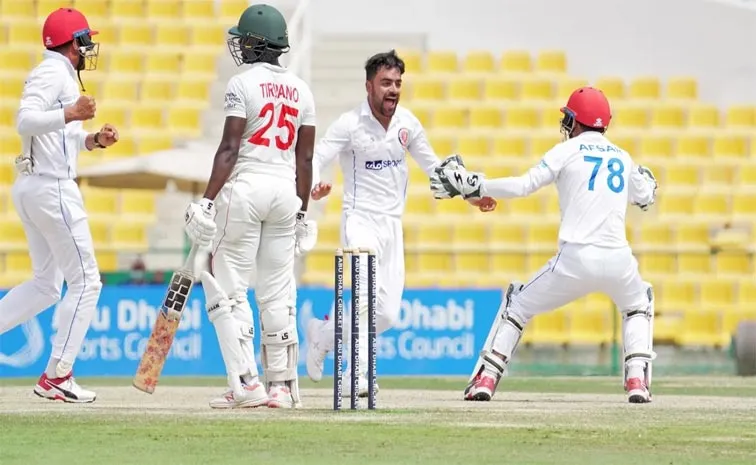 ZIM VS AFG 2nd Test: Rashid Khan Takes 10 Wickets