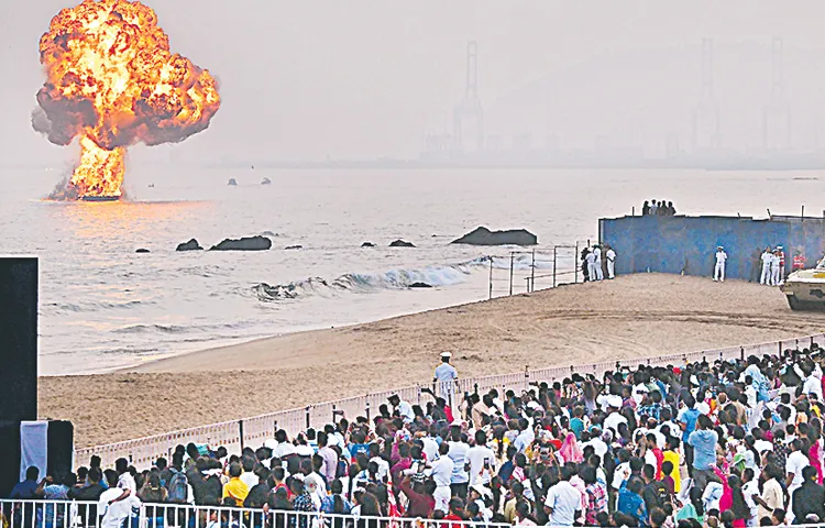 Eastern Naval Exercises at Visakhapatnam RK Beach