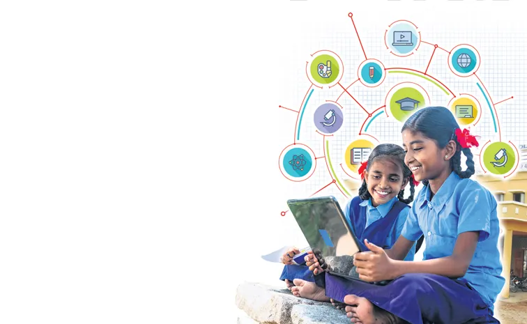 Teaching through digital screens in 3,673 govt schools in Telangana