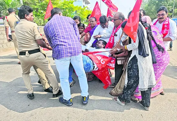 కాంట్రాక్టు సంస్థపై చర్యలు తీసుకోవాలి