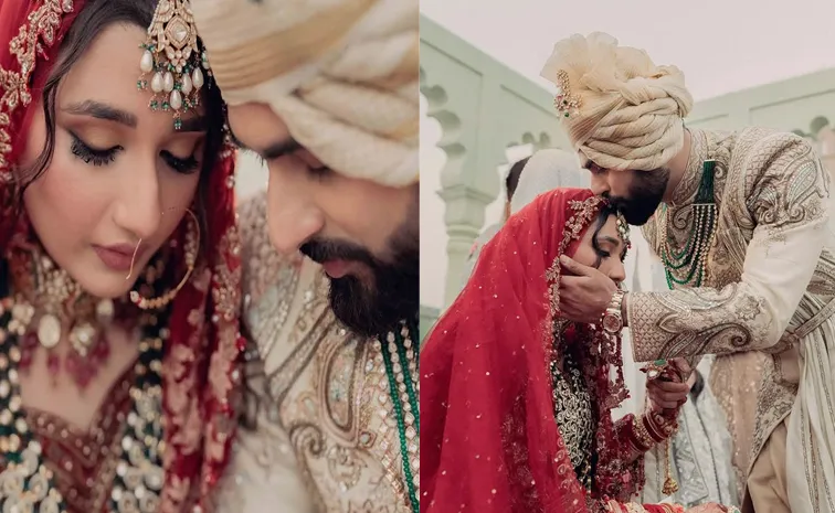 Sufi Singer Bismil Ties The Knot With Shifa Khan Radiates  Royal wedding look