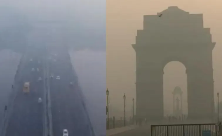 Thick Layer Fog Blanketed Delhi And North India