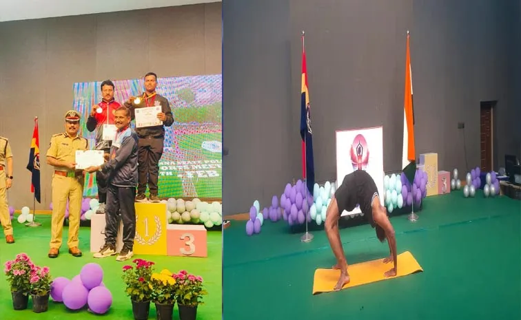 Telangana State Police Duty meet Sports Games: Vasudeva Reddy Won Bronze In Yoga