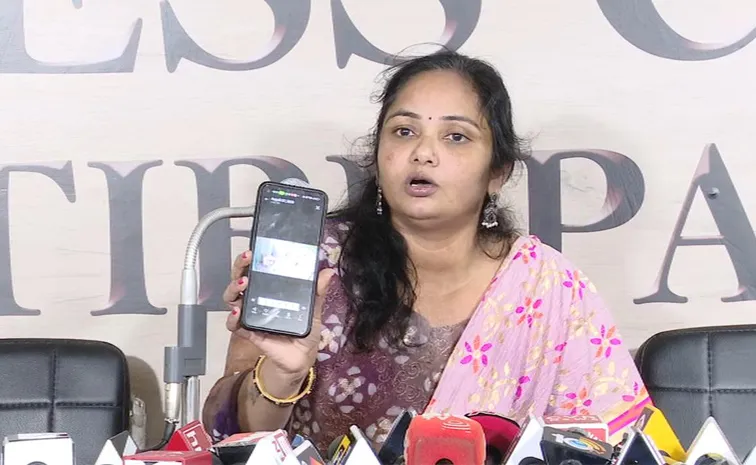 Victim Laxmi Files Complaint Against Jana Sena Kiran Royal at Tirupati SP Grievance Cell