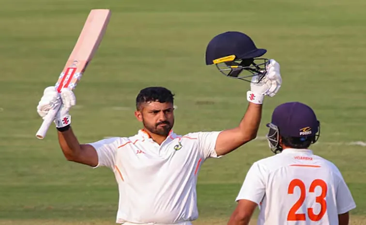 Karun Nair Slams Hundred In Ranji Trophy 2025 Second Quarter Final Against Tamil Nadu