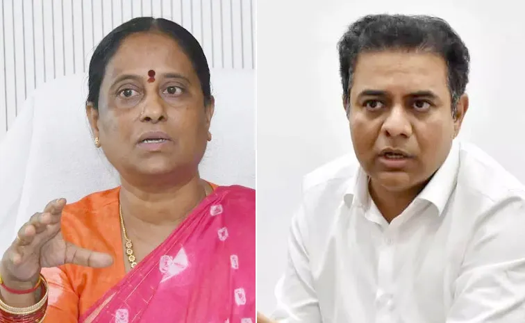 Minister Konda Surekha Strong Counter To KTR