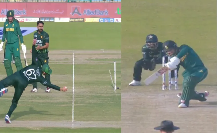 Salman Agha pulls off a blinder to send Matthew Breetzke  in PAK vs SA 2025 Tri-Series 