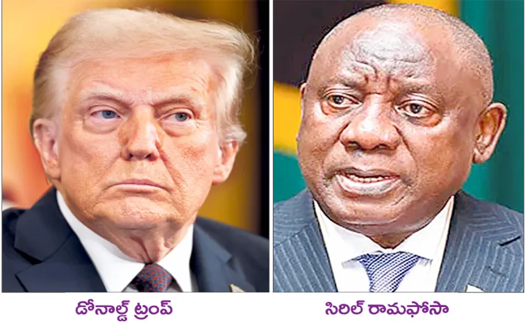 Sakshi Guest Column On Donald Trump about South Africa