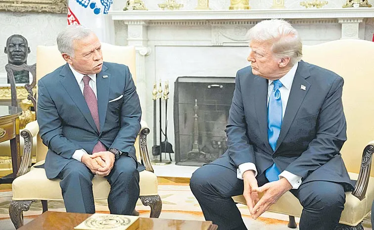 Donald Trump pushes Gaza plan in meeting with Jordan King Abdullah II