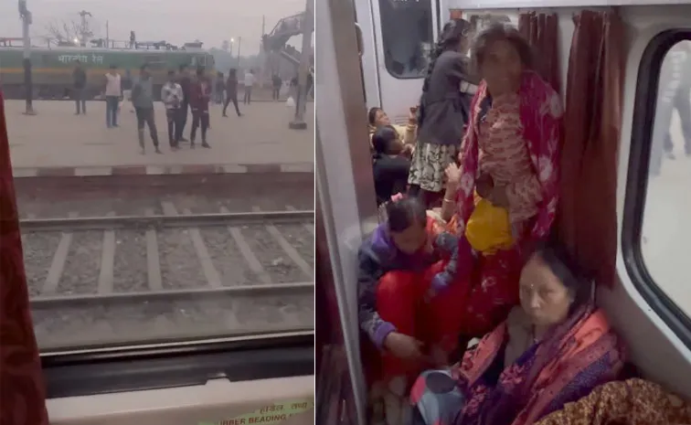 Viral video shows man travelling to Mahakumbh in train's first class, but there is a twist