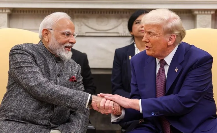 USA President Trump Meets PM Modi