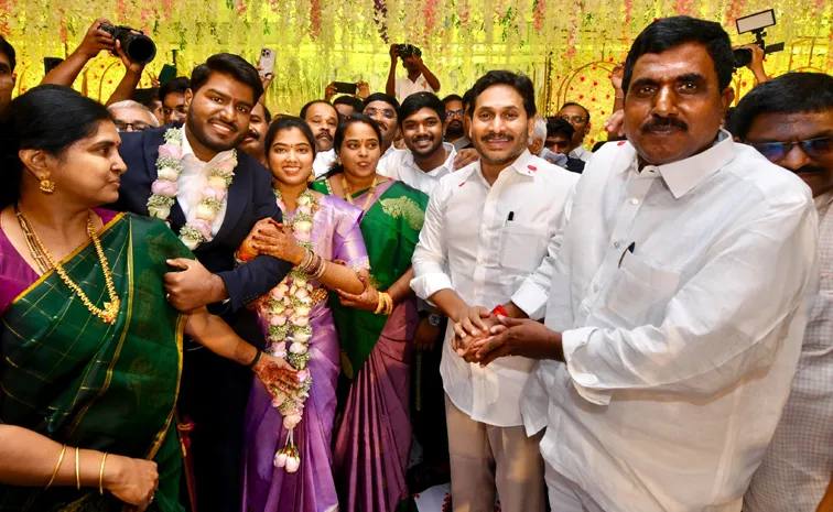 YS Jagan Attend Marriage Reception Event In Kadapa