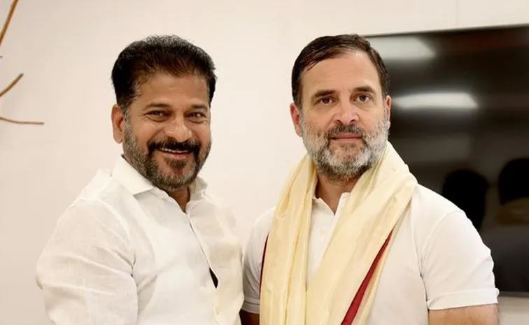 Telangana CM Revanth Reddy Met Rahul Gandhi At Delhi Tour