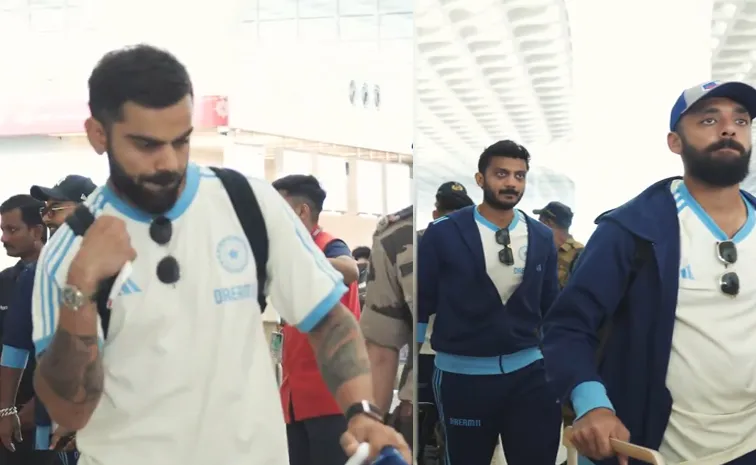 Team India arrives in UAE for ICC Champions Trophy