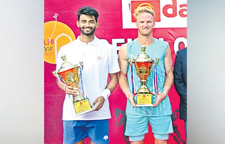 Indian tennis player Niki Punacha finishes runner up at Delhi Open