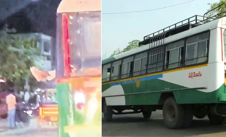 Man Foots Out Of Bus Window To Get