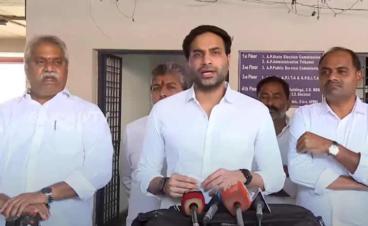 YSRCP Leaders Meet State Election Commissioner Neelam Sahni