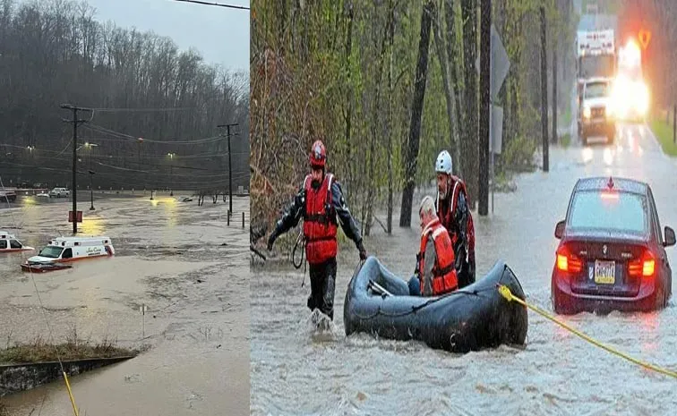 Heavy Rainfall And Flash Flooding In USA States