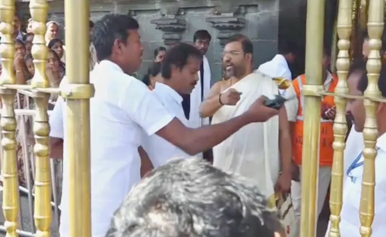 TTD Board Member Naresh Kumar Opens Fire at TTD Employee Near Tirumala Temple Mahadwaram