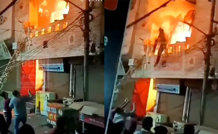 Man Jumps from 2nd Floor to Escape Massive Fire in Nanglois