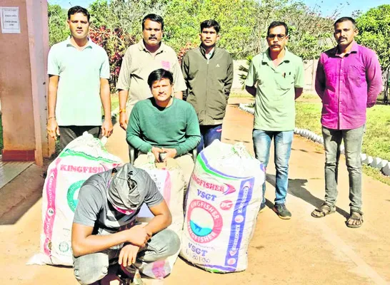 58 కిలోల గంజాయి స్వాధీనం
