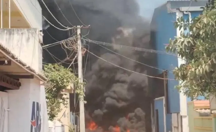 Major Fire Breaks Out At Chemical Plant In Tiruvallur