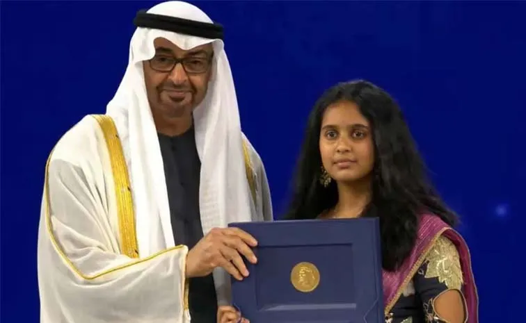 Telugu NRI Girl Wins UAE Prestigious Award For Air Quality Innovation