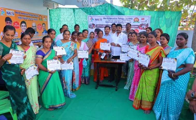 NATS distributes sewing kits in Guntur