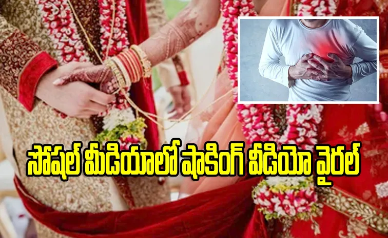 Sarpanch Husband Collapsed in Wedding Shocking Video Viral