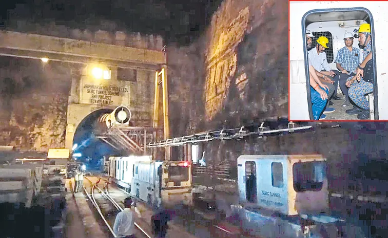 Accident in Srisailam left channel tunnel works