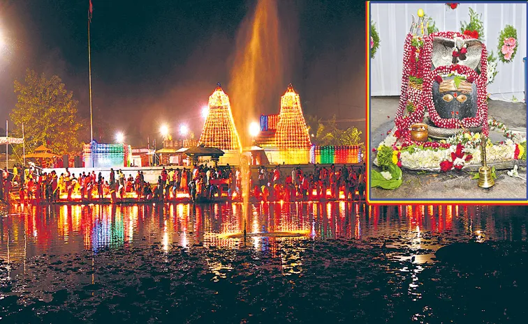 Chaya Someshwara Temple is decorated the Shivaratri festivities