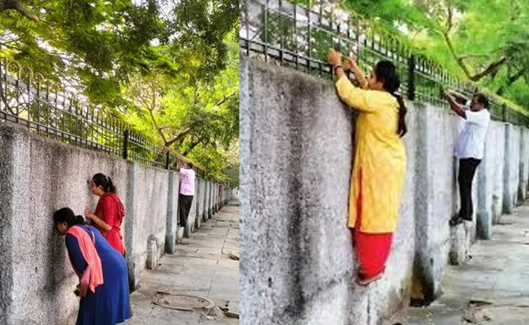 Viral photo: CBSE Class 10 exams 'Anxious' parents scale school wall in Chennai