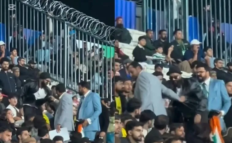 Champions Trophy 2025: Fan Allegedly Carrying Indian Flag Gets Dragged Out Of Gaddafi Stadium