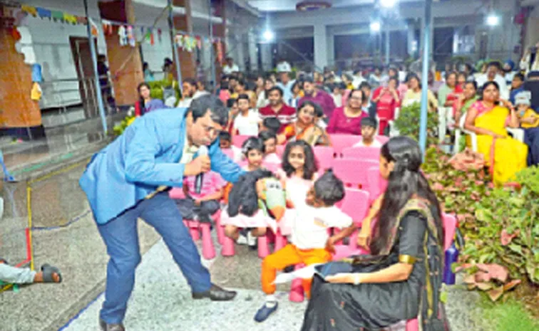 Professional ventriloquism artiste Santhosh Kumar doing best for kids