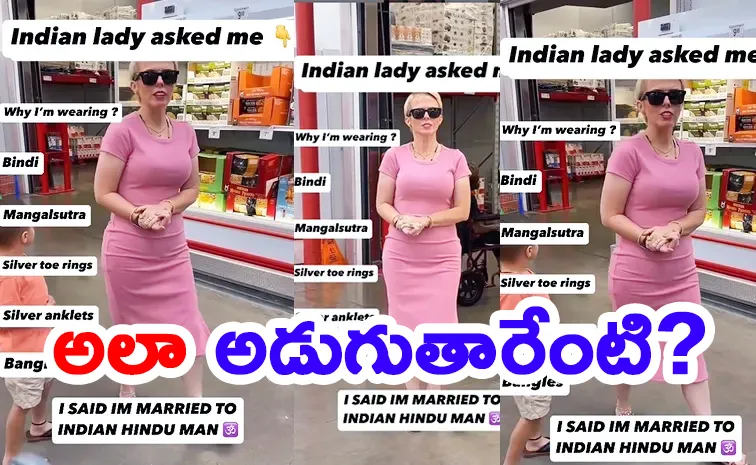 I wearing mangalsutra, bangles says American shares how she responded to Indian womans question